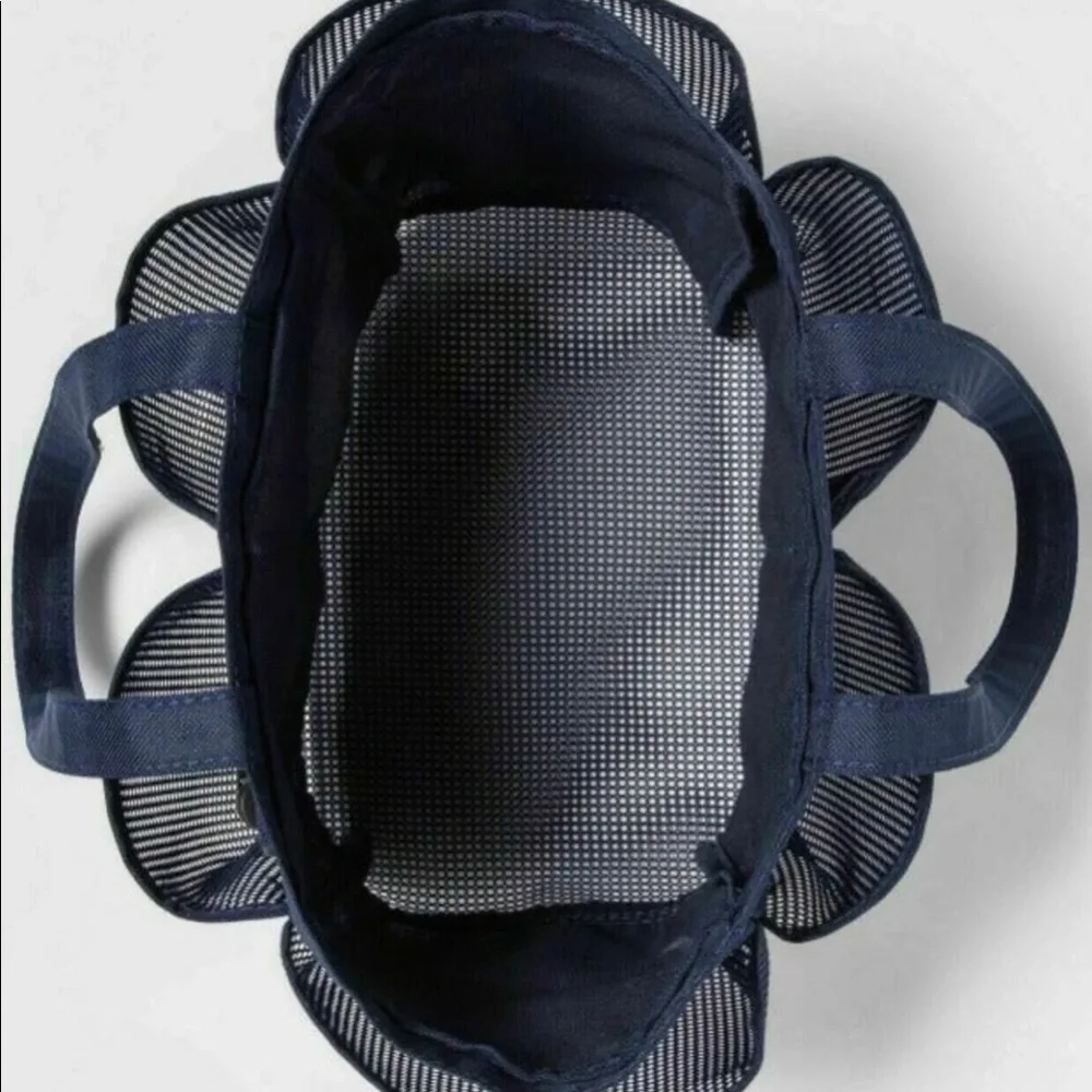New Room Essentials Navy Blue Shower Caddy Portable Mesh Tote